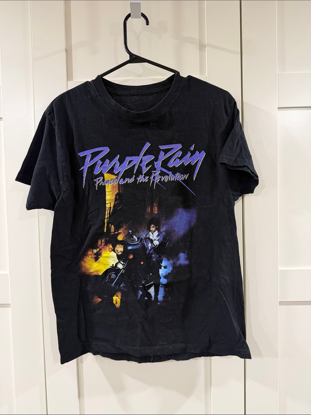 Prince Purple Rain Graphic T-Shirt - Black